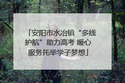 安阳市水冶镇“多线护航”助力高考 暖心服务托举学子梦想
