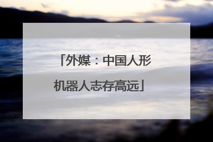 外媒：中国人形机器人志存高远