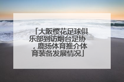 大阪樱花足球俱乐部到访烟台足协，鹿扬体育推介体育装备发展情况