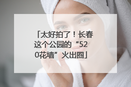 太好拍了！长春这个公园的“520花墙”火出圈