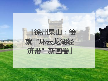 徐州泉山：绘就“环云龙湖经济带”新画卷