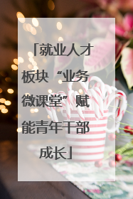 就业人才板块“业务微课堂”赋能青年干部成长