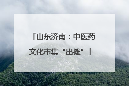 山东济南：中医药文化市集“出摊”