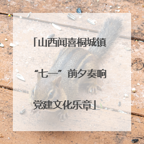 山西闻喜桐城镇“七一”前夕奏响党建文化乐章