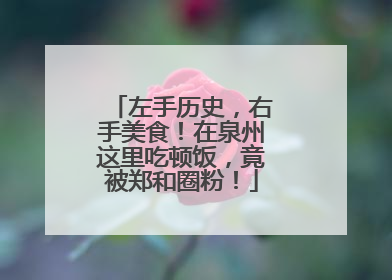 左手历史，右手美食！在泉州这里吃顿饭，竟被郑和圈粉！