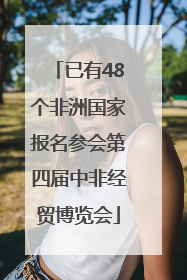 已有48个非洲国家报名参会第四届中非经贸博览会