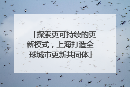 探索更可持续的更新模式，上海打造全球城市更新共同体