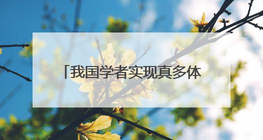 我国学者实现真多体纠缠子空间自检验