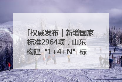 权威发布｜新增国家标准2964项，山东构建“1+4+N”标准化创新发展新格局