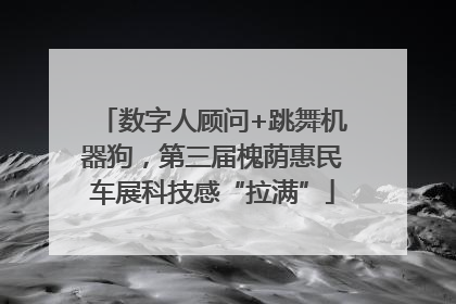 数字人顾问+跳舞机器狗，第三届槐荫惠民车展科技感“拉满”