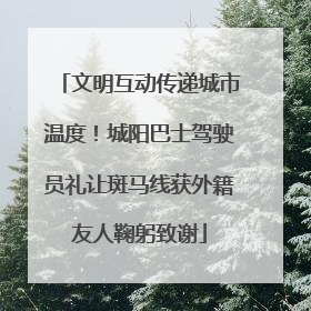 文明互动传递城市温度！城阳巴士驾驶员礼让斑马线获外籍友人鞠躬致谢