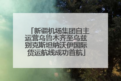 新疆机场集团自主运营乌鲁木齐至乌兹别克斯坦纳沃伊国际货运航线成功首航