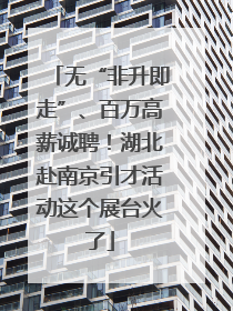无“非升即走”、百万高薪诚聘！湖北赴南京引才活动这个展台火了