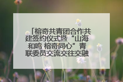 榕奇共青团合作共建签约仪式暨“山海和鸣 榕奇同心”青联委员交流交往交融活动在福州举行