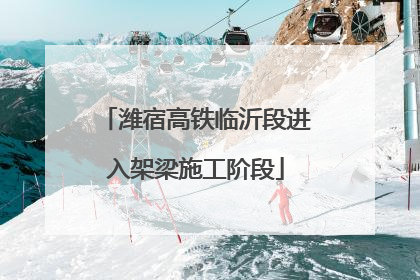 潍宿高铁临沂段进入架梁施工阶段