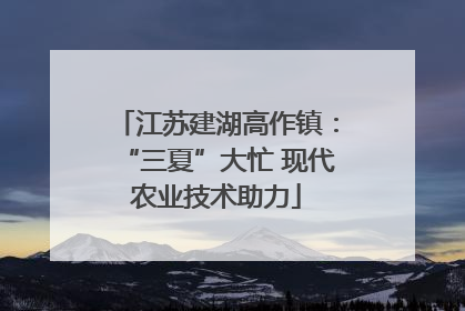 江苏建湖高作镇：“三夏”大忙 现代农业技术助力