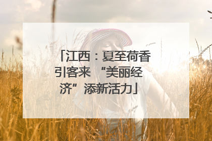 江西：夏至荷香引客来 “美丽经济”添新活力