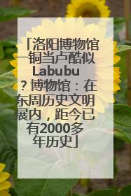洛阳博物馆一铜当卢酷似Labubu？博物馆：在东周历史文明展内，距今已有2000多年历史