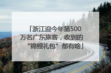 浙江迎今年第500万名广东旅客，收到的“锦鲤礼包”都有啥