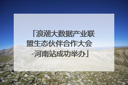 浪潮大数据产业联盟生态伙伴合作大会-河南站成功举办