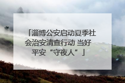 淄博公安启动夏季社会治安清查行动 当好平安“守夜人”