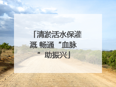 清淤活水保灌溉 畅通“血脉”助振兴