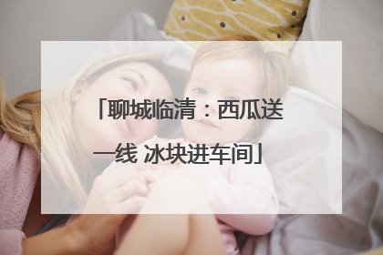 聊城临清：西瓜送一线 冰块进车间