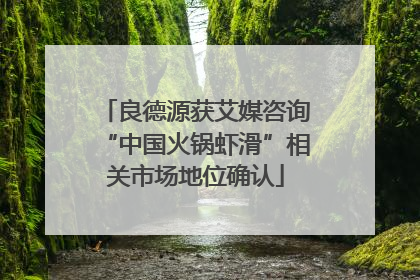 良德源获艾媒咨询“中国火锅虾滑”相关市场地位确认