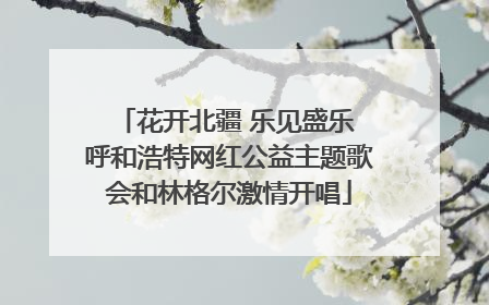 花开北疆 乐见盛乐 呼和浩特网红公益主题歌会和林格尔激情开唱