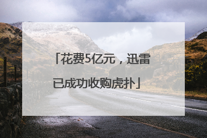 花费5亿元，迅雷已成功收购虎扑