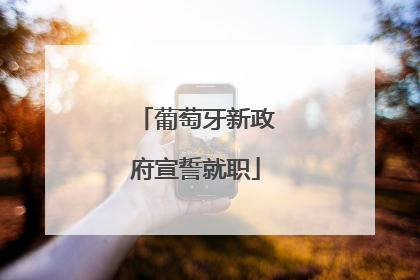 葡萄牙新政府宣誓就职