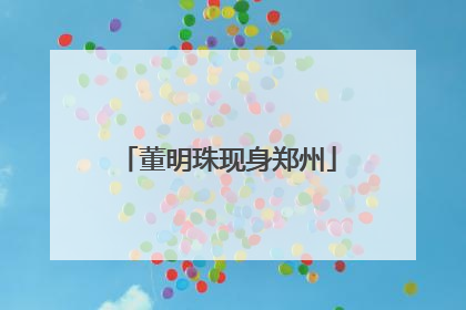 董明珠现身郑州