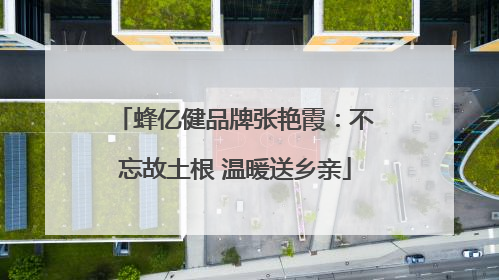 蜂亿健品牌张艳霞：不忘故土根 温暖送乡亲