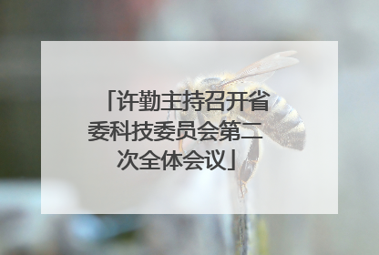 许勤主持召开省委科技委员会第二次全体会议