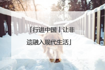 行进中国丨让非遗融入现代生活