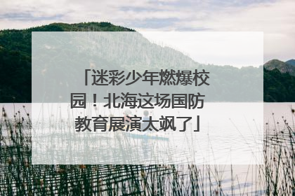 迷彩少年燃爆校园！北海这场国防教育展演太飒了