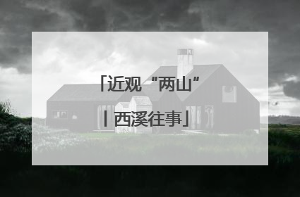 近观“两山”丨西溪往事