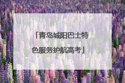 青岛城阳巴士特色服务护航高考