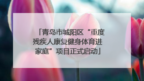 青岛市城阳区“重度残疾人康复健身体育进家庭”项目正式启动