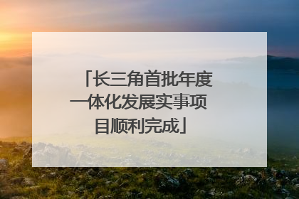 长三角首批年度一体化发展实事项目顺利完成