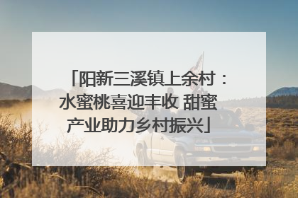 阳新三溪镇上余村:水蜜桃喜迎丰收 甜蜜产业助力乡村振兴