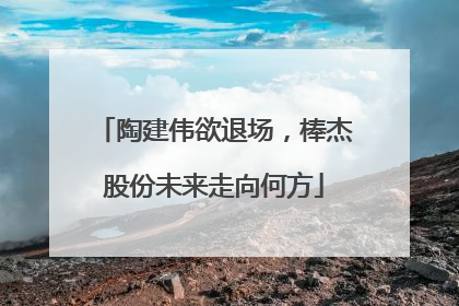 陶建伟欲退场，棒杰股份未来走向何方