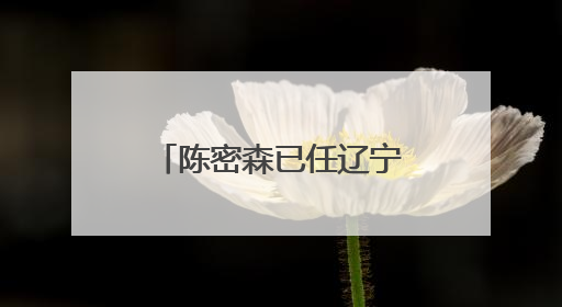 陈密森已任辽宁省公安厅副厅长