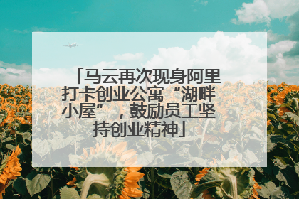 马云再次现身阿里打卡创业公寓“湖畔小屋”，鼓励员工坚持创业精神