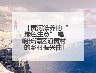 黄河滋养的“绿色生意” 唱响长清区沿黄村的乡村振兴曲