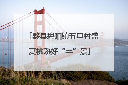 黟县碧阳镇五里村盛夏桃熟好“丰”景