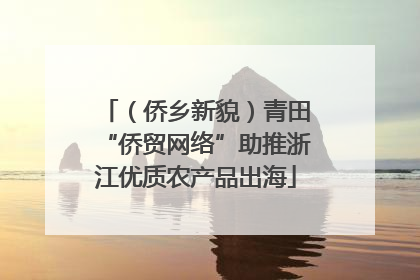 （侨乡新貌）青田“侨贸网络”助推浙江优质农产品出海