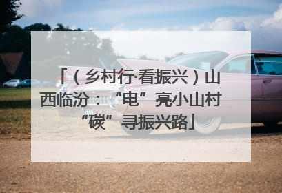 （乡村行·看振兴）山西临汾：“电”亮小山村 “碳”寻振兴路