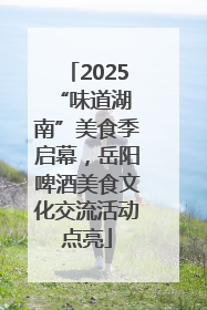 2025 “味道湖南”美食季启幕，岳阳啤酒美食文化交流活动点亮