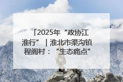 2025年“政协江淮行”｜淮北市渠沟镇程阁村：“生态痛点”变“生态景观”